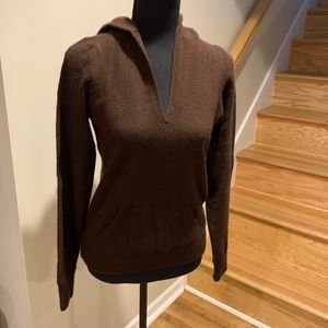 Chocolate brown Jcrew sweater.